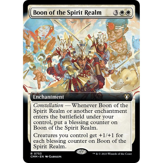 Image for Boon of the Spirit Realm (Extended Art) (753) (CMM) - Magic: The Gathering