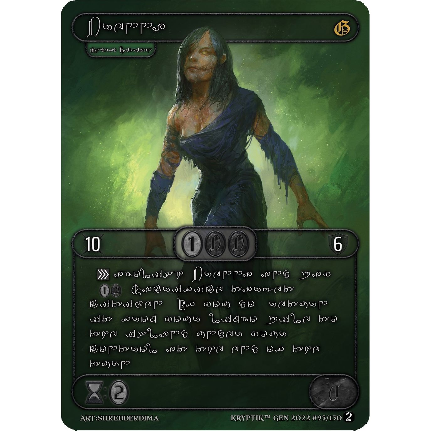 Image for Brenna (Silver Kryptik Language) (95) - Kryptik TCG