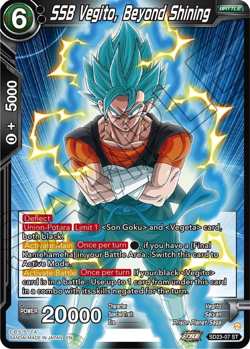 Image for SSB Vegito, Beyond Shining (SD23-07) (BT22) - Dragon Ball Super: Masters