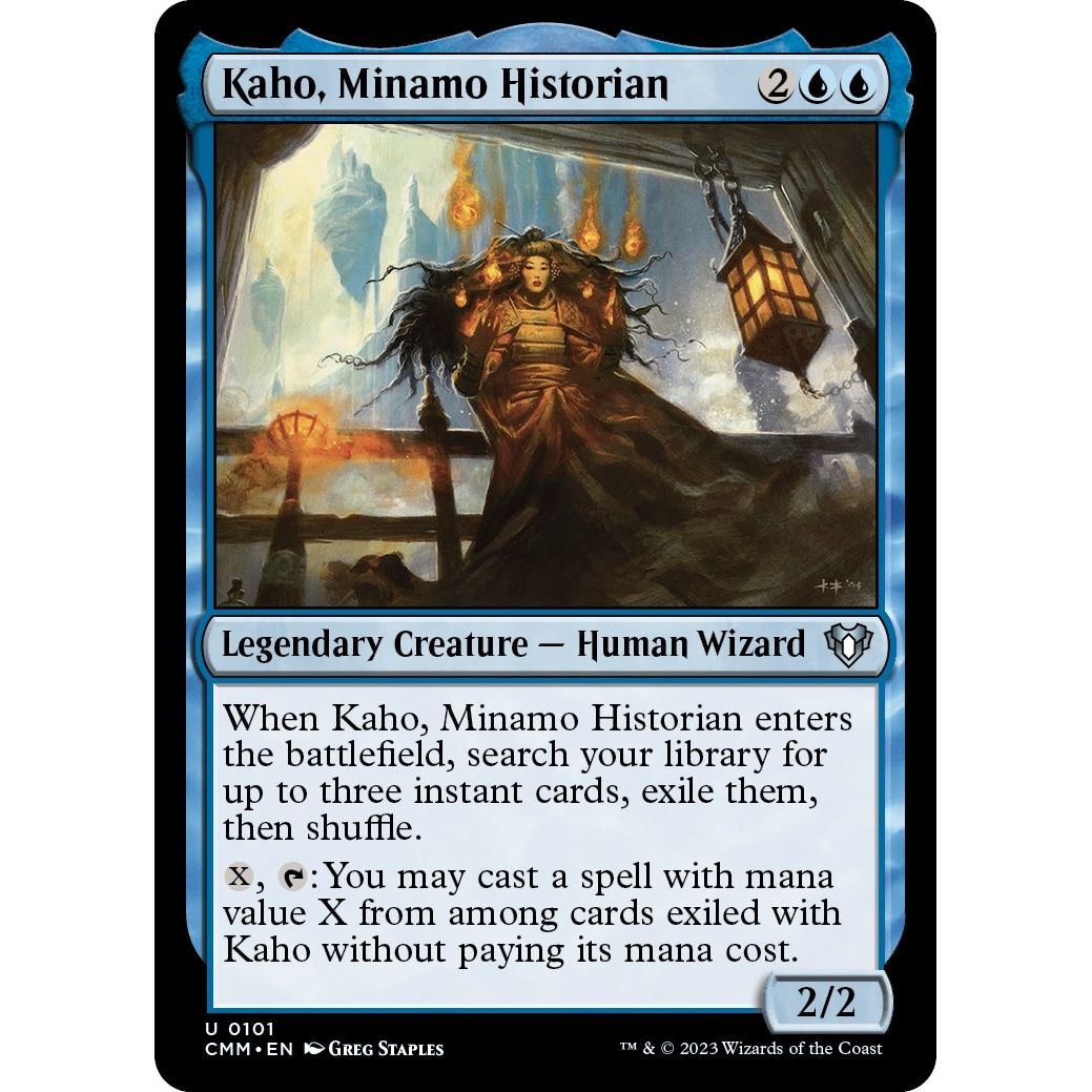 Image for Kaho, Minamo Historian (101) (CMM) - Magic: The Gathering