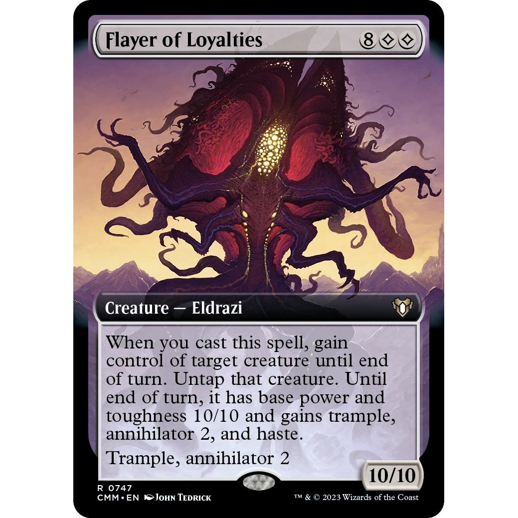 Image for Flayer of Loyalties (Extended Art) (747) (CMM) - Magic: The Gathering