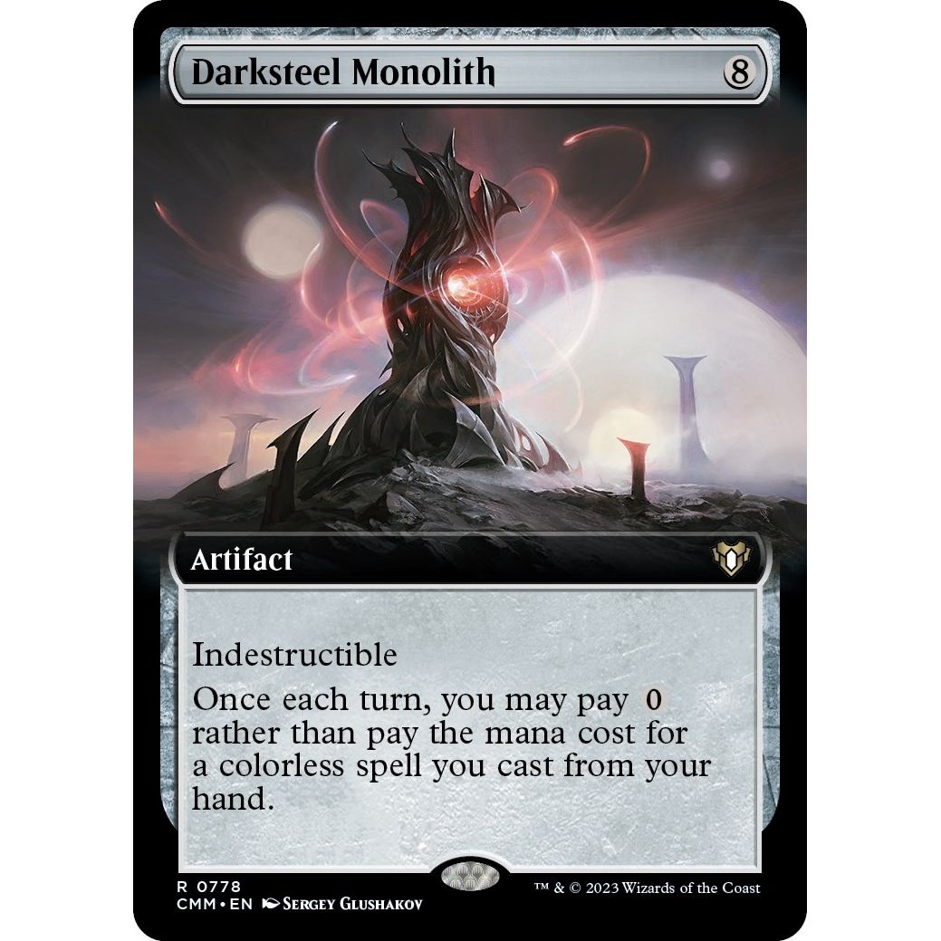 Image for Darksteel Monolith (Extended Art) (778) (CMM) - Magic: The Gathering