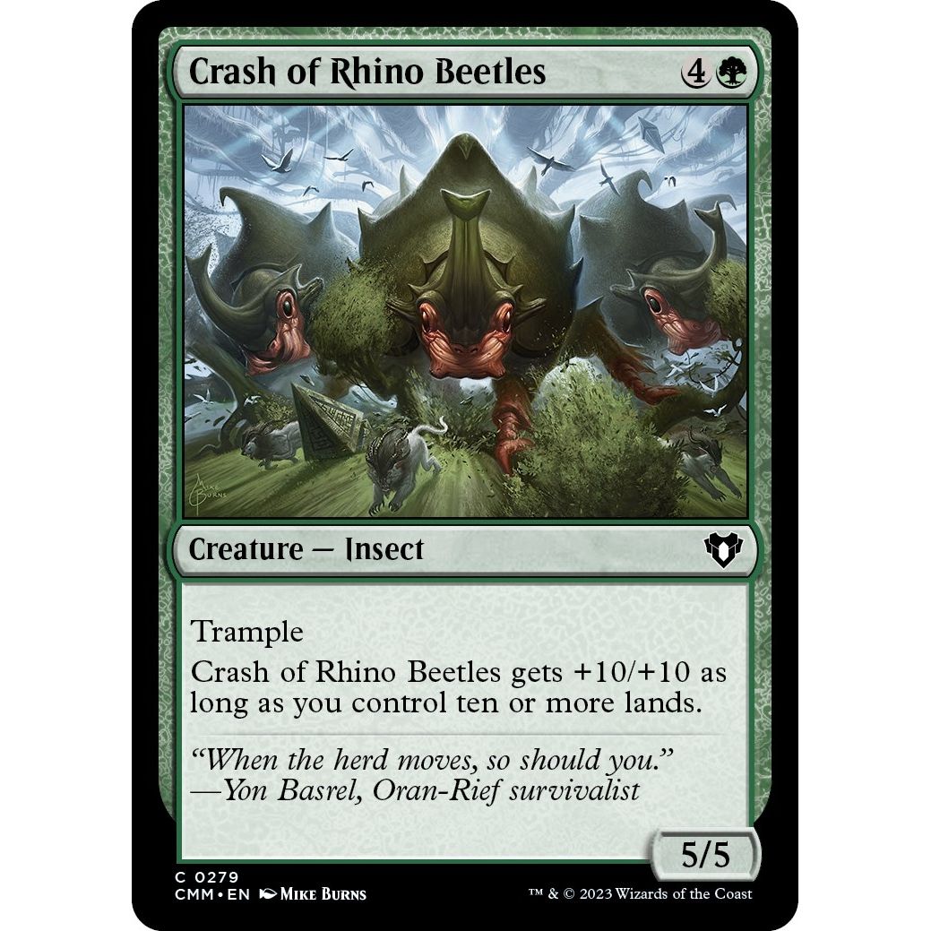 Image for Crash of Rhino Beetles (279) (CMM) - Magic: The Gathering