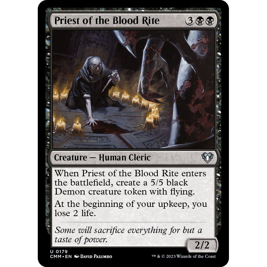 Image for Priest of the Blood Rite (179) (CMM) - Magic: The Gathering