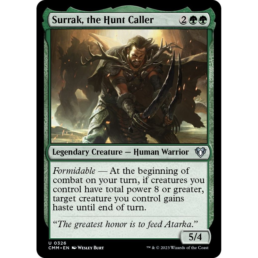 Image for Surrak, the Hunt Caller (326) (CMM) - Magic: The Gathering