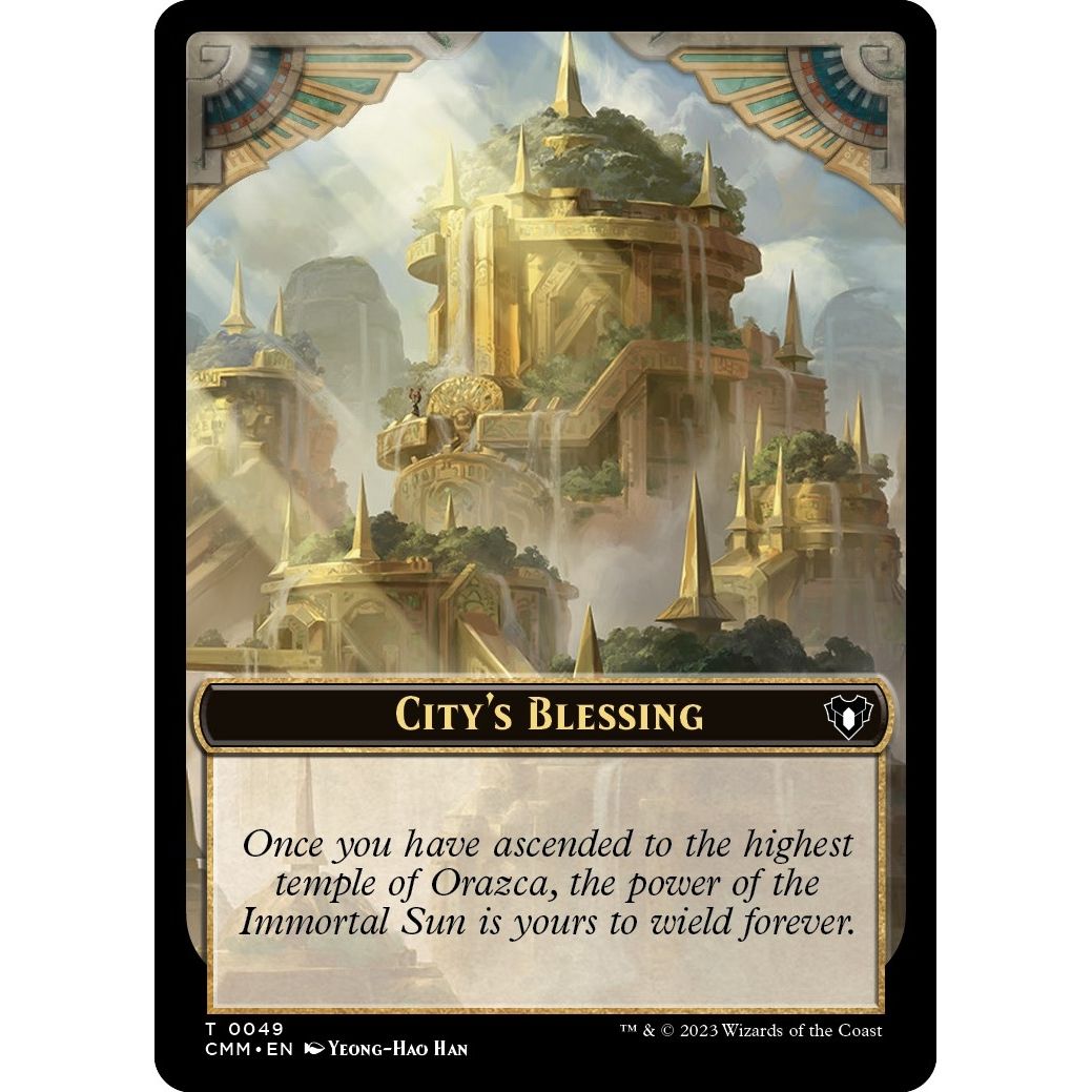 Image for City's Blessing // Construct (0041) Double-Sided Token (49 // 41) (CMM) - Magic: The Gathering