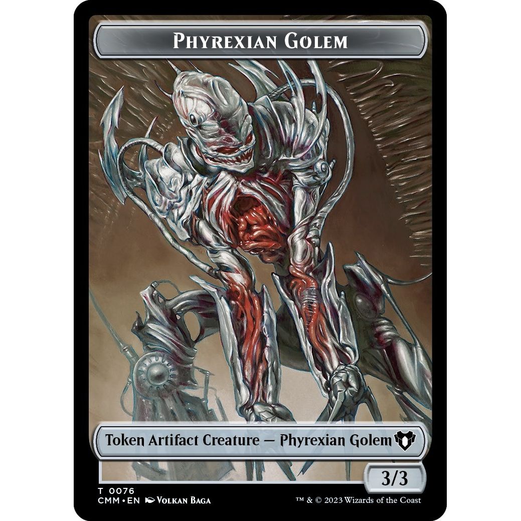 Image for Phyrexian Golem // Ox Double-Sided Token (76 // 65) (CMM) - Magic: The Gathering