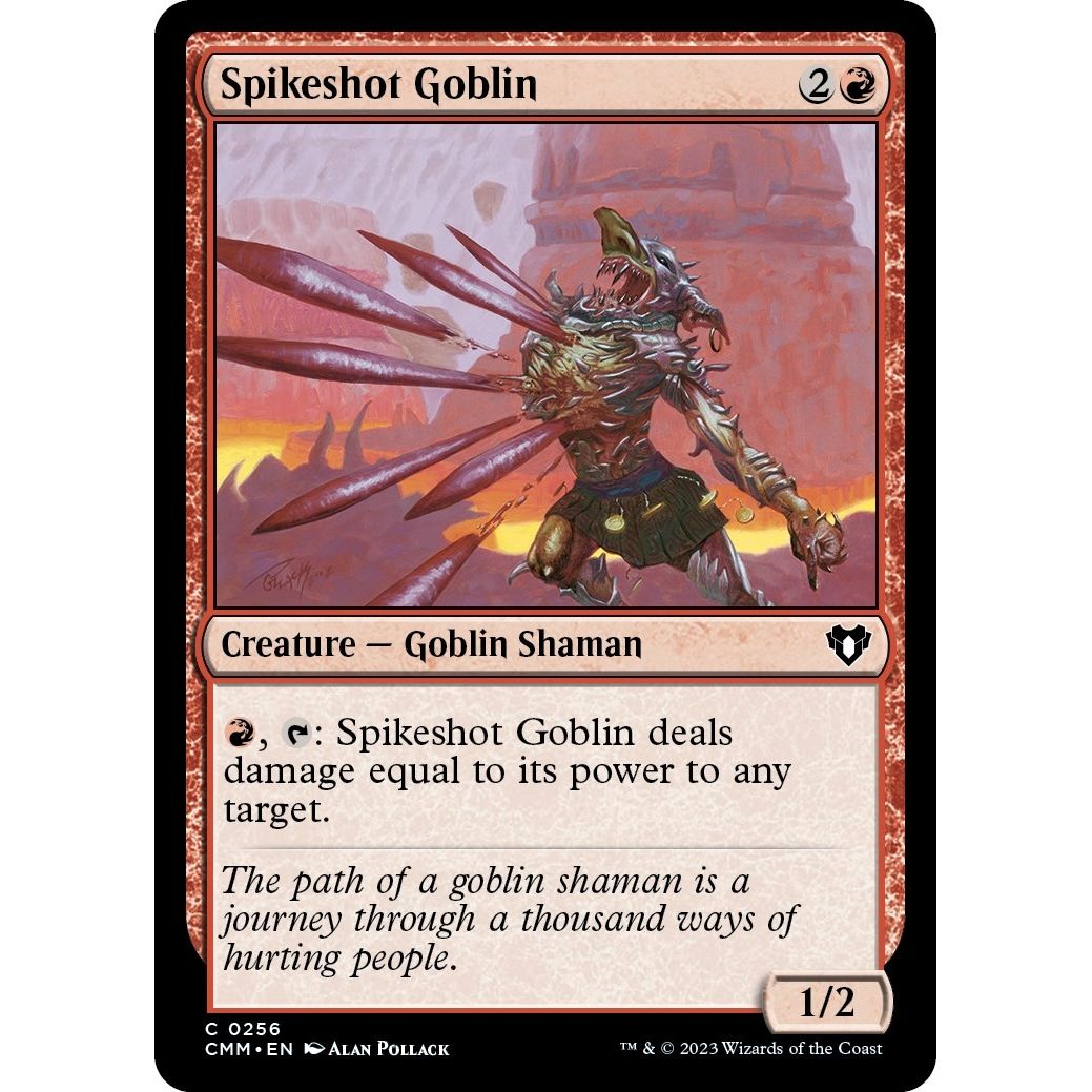 Image for Spikeshot Goblin (256) (CMM) - Magic: The Gathering