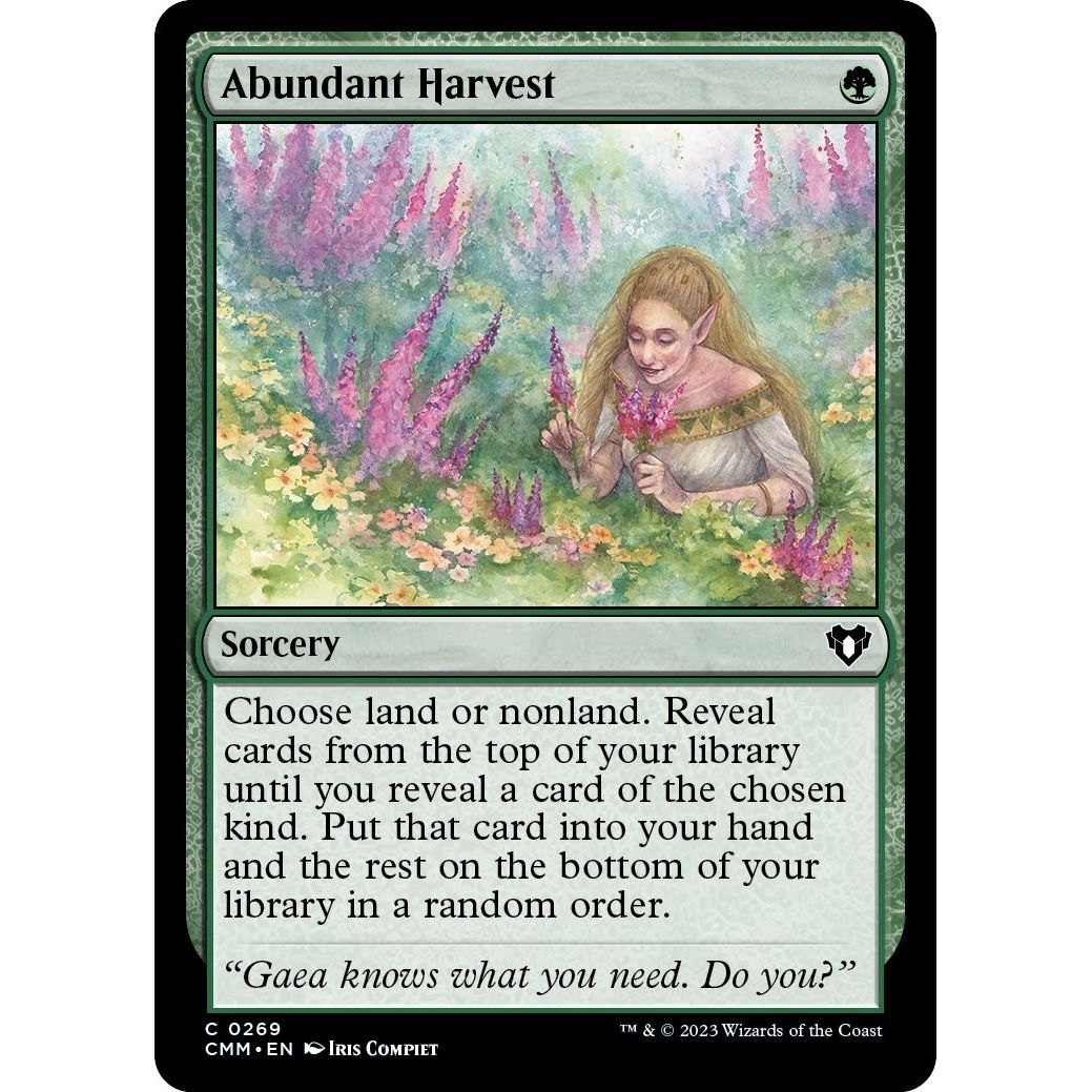 Image for Abundant Harvest (269) (CMM) - Magic: The Gathering