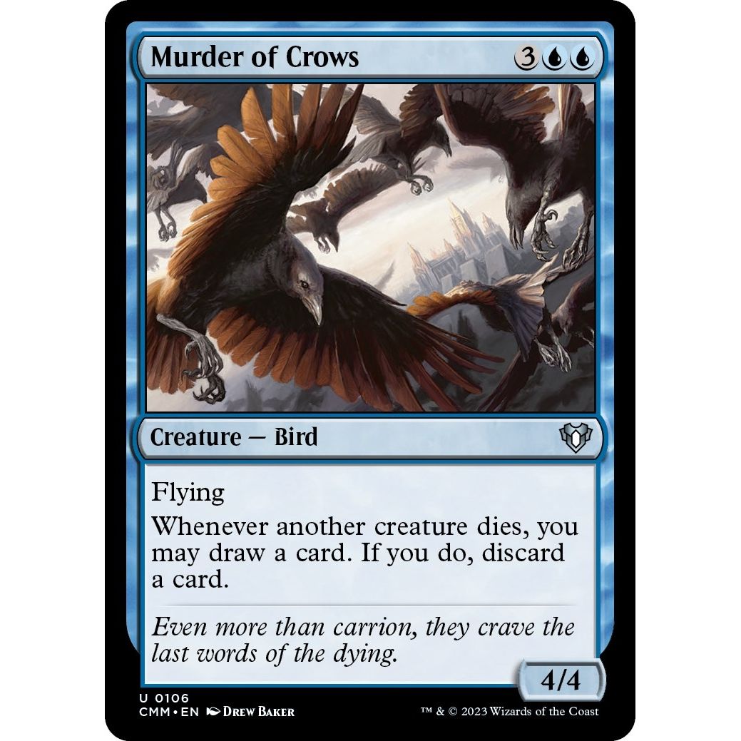 Image for Murder of Crows (106) (CMM) - Magic: The Gathering