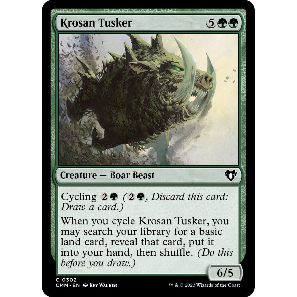 Image for Krosan Tusker (302) (CMM) - Magic: The Gathering