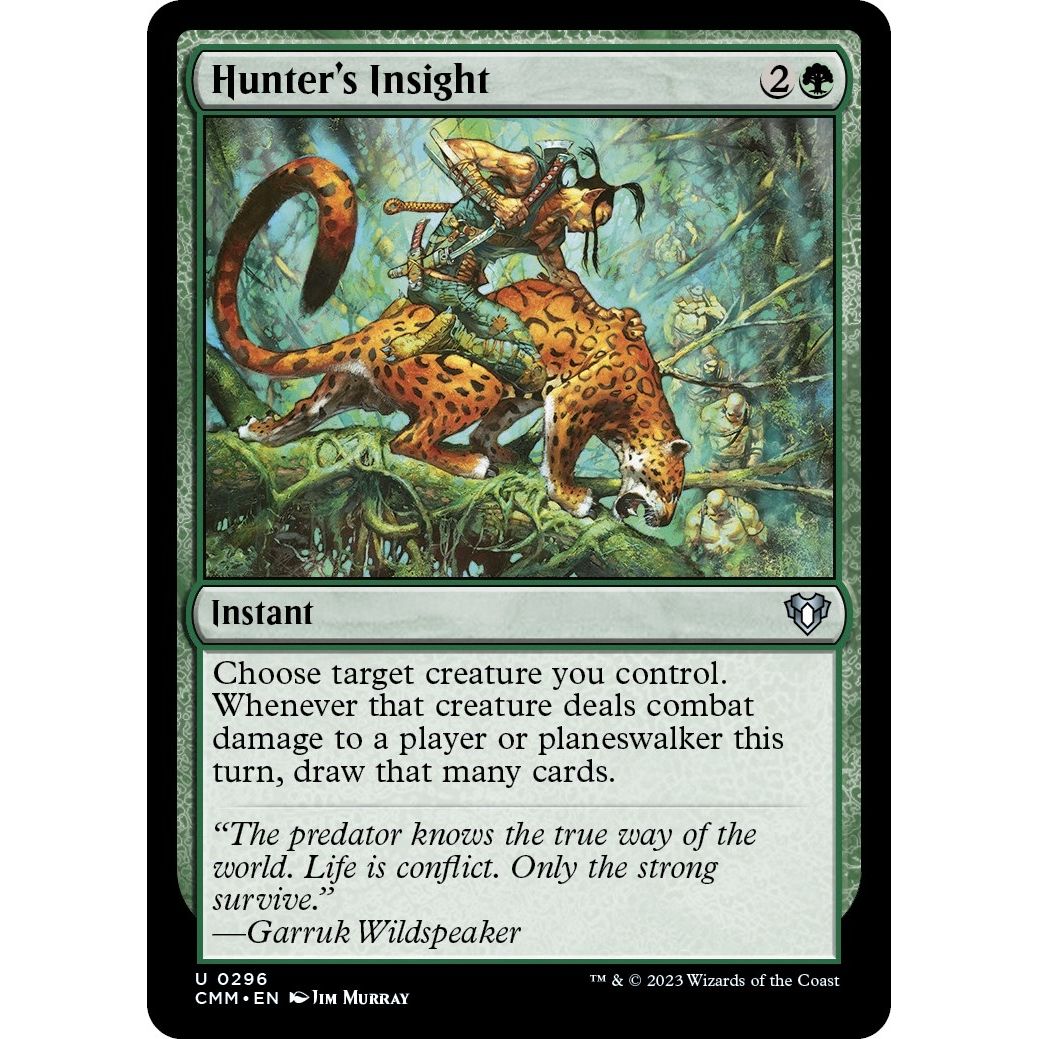 Image for Hunter's Insight (296) (CMM) - Magic: The Gathering