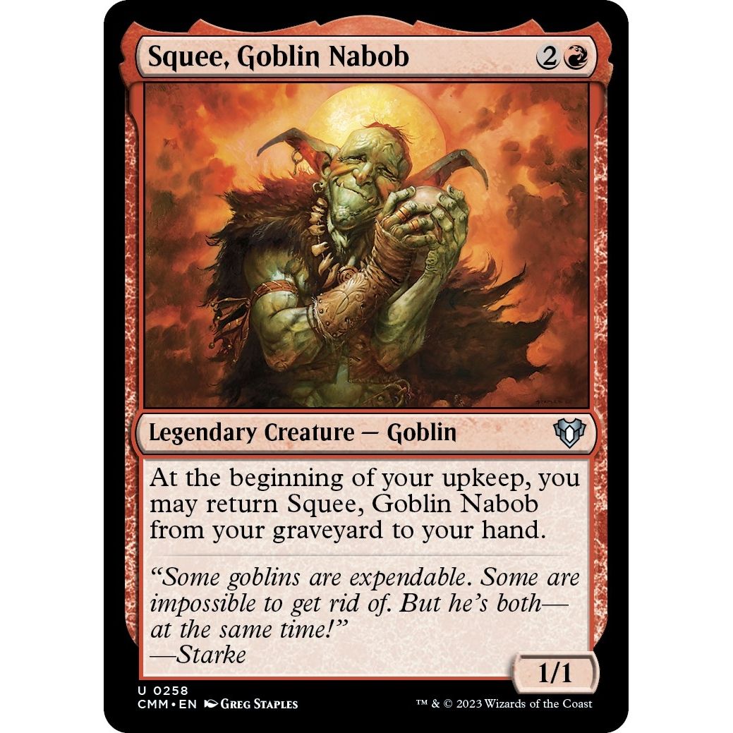 Image for Squee, Goblin Nabob (258) (CMM) - Magic: The Gathering