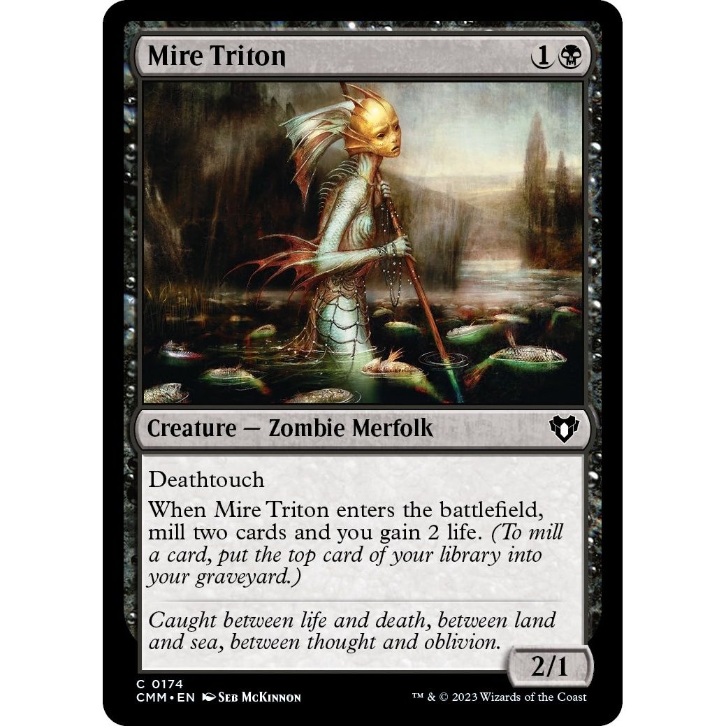 Image for Mire Triton (174) (CMM) - Magic: The Gathering