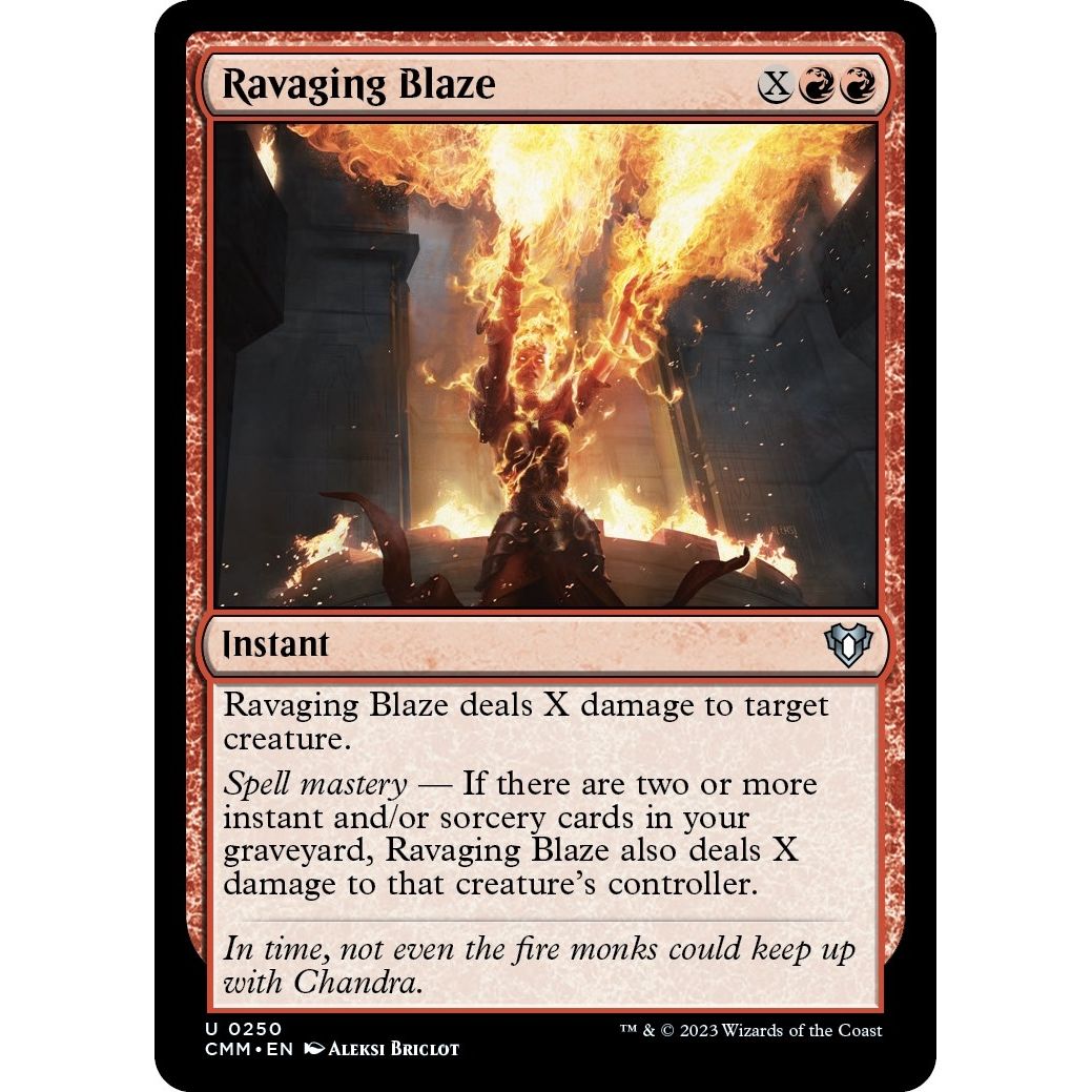 Image for Ravaging Blaze (250) (CMM) - Magic: The Gathering