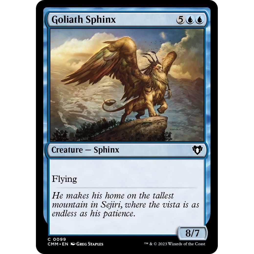 Image for Goliath Sphinx (99) (CMM) - Magic: The Gathering