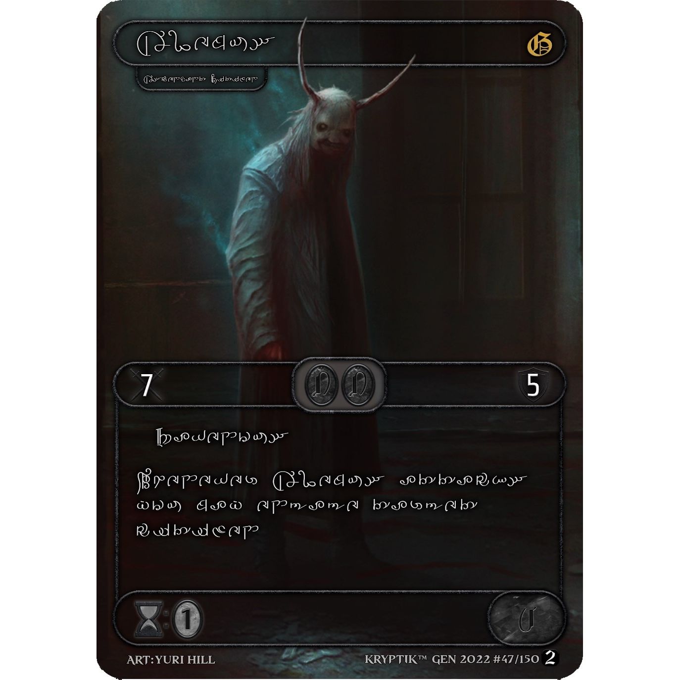 Image for Alemus (Silver Kryptik Language) (47) - Kryptik TCG