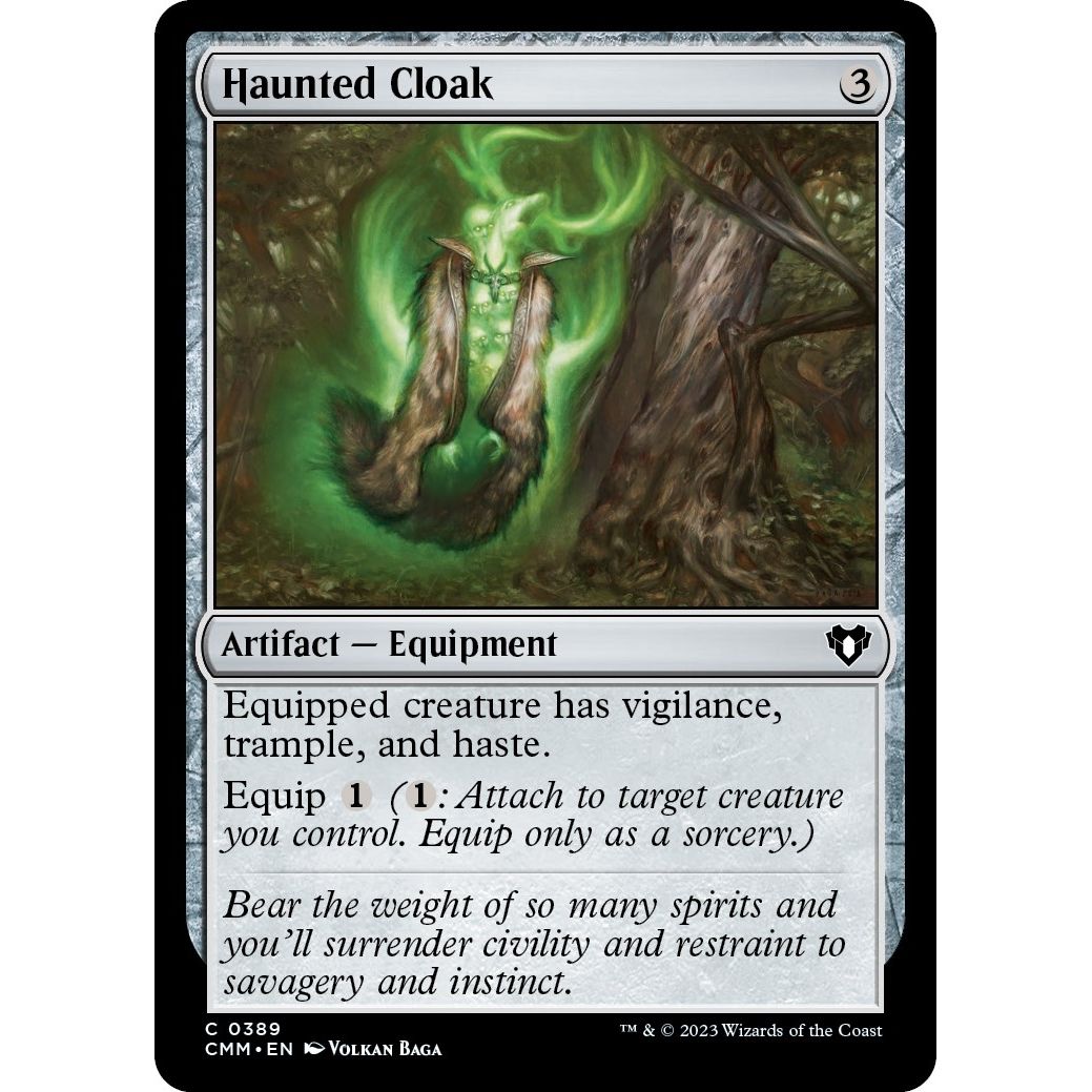 Image for Haunted Cloak (389) (CMM) - Magic: The Gathering