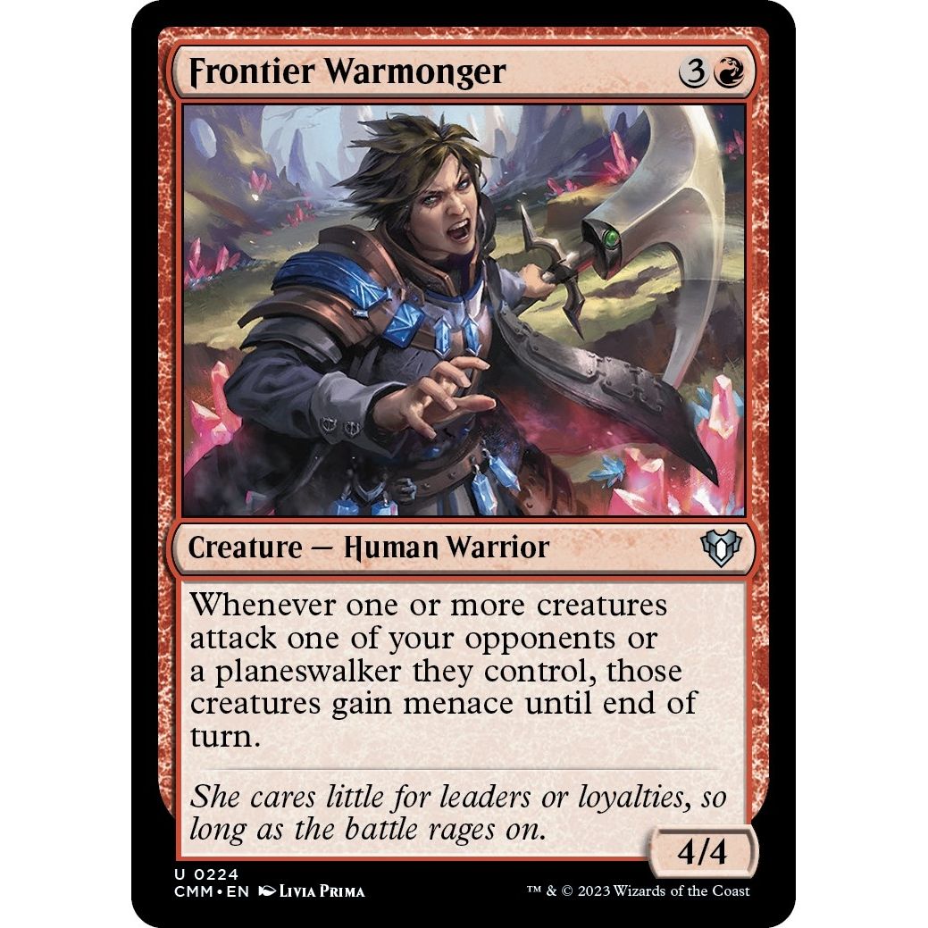 Image for Frontier Warmonger (224) (CMM) - Magic: The Gathering
