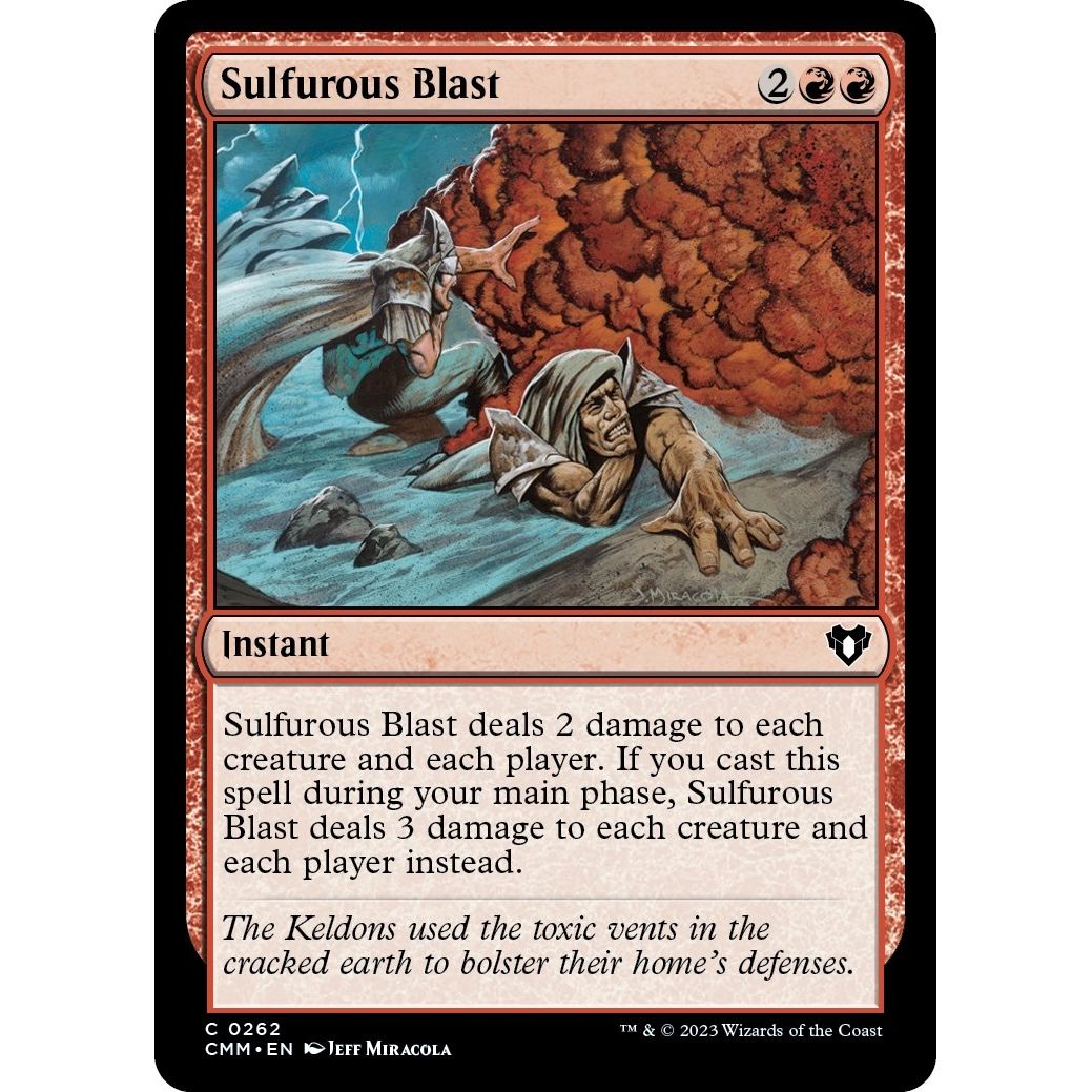 Image for Sulfurous Blast (262) (CMM) - Magic: The Gathering