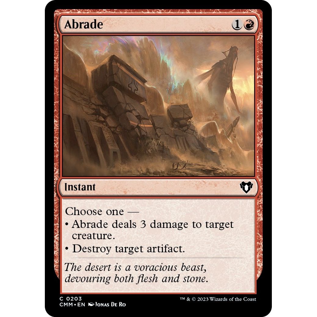 Image for Abrade (203) (CMM) - Magic: The Gathering