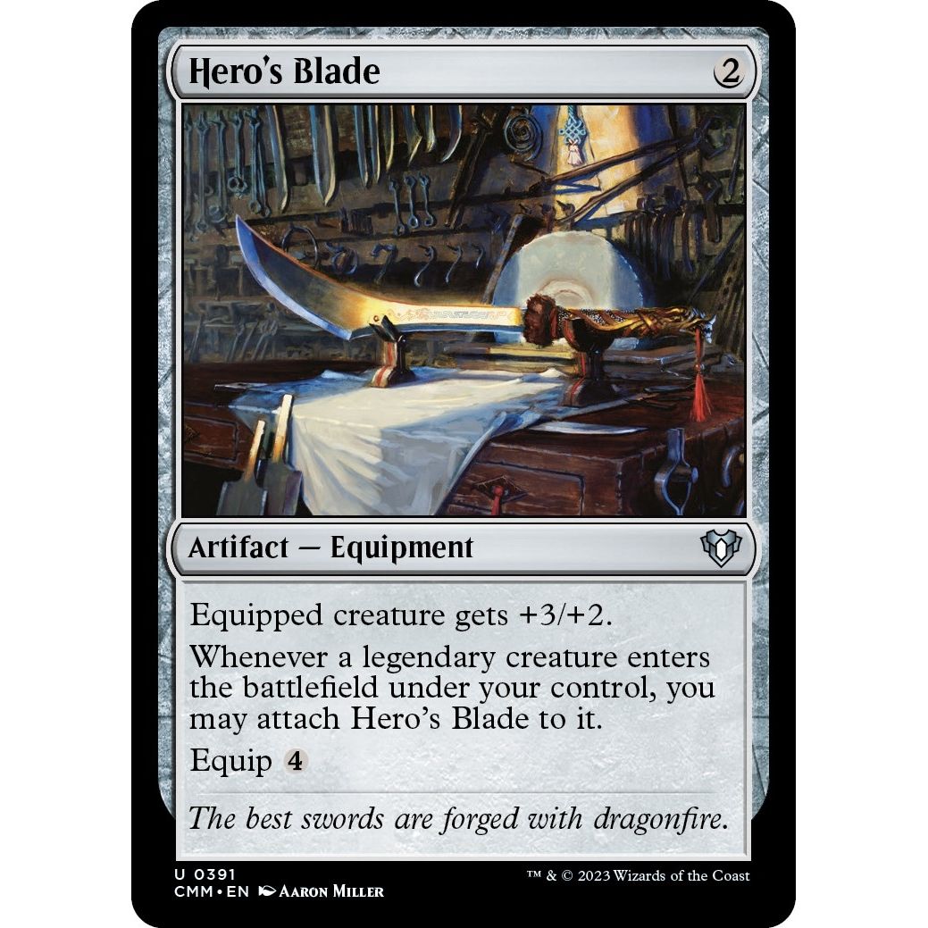 Image for Hero's Blade (391) (CMM) - Magic: The Gathering