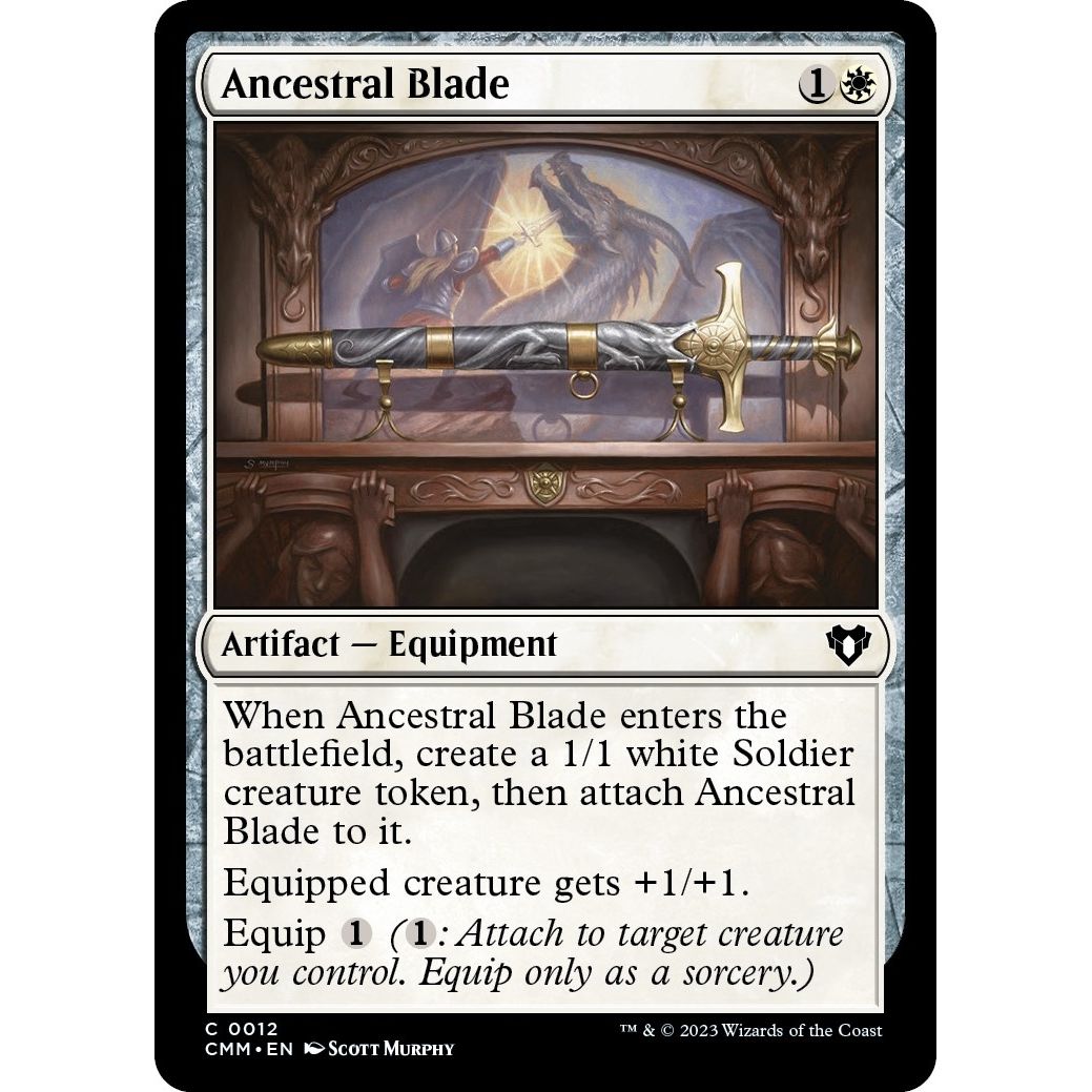 Image for Ancestral Blade (12) (CMM) - Magic: The Gathering