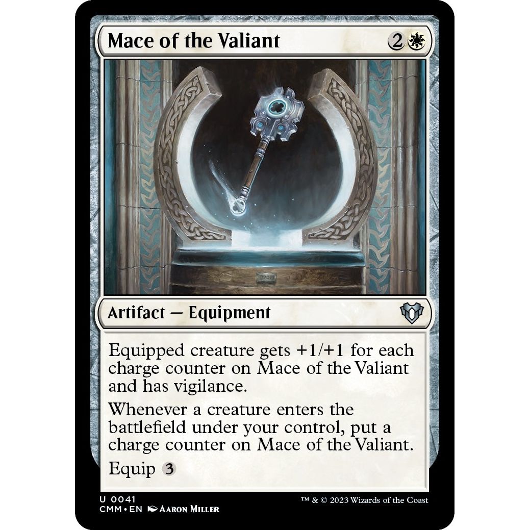 Image for Mace of the Valiant (41) (CMM) - Magic: The Gathering