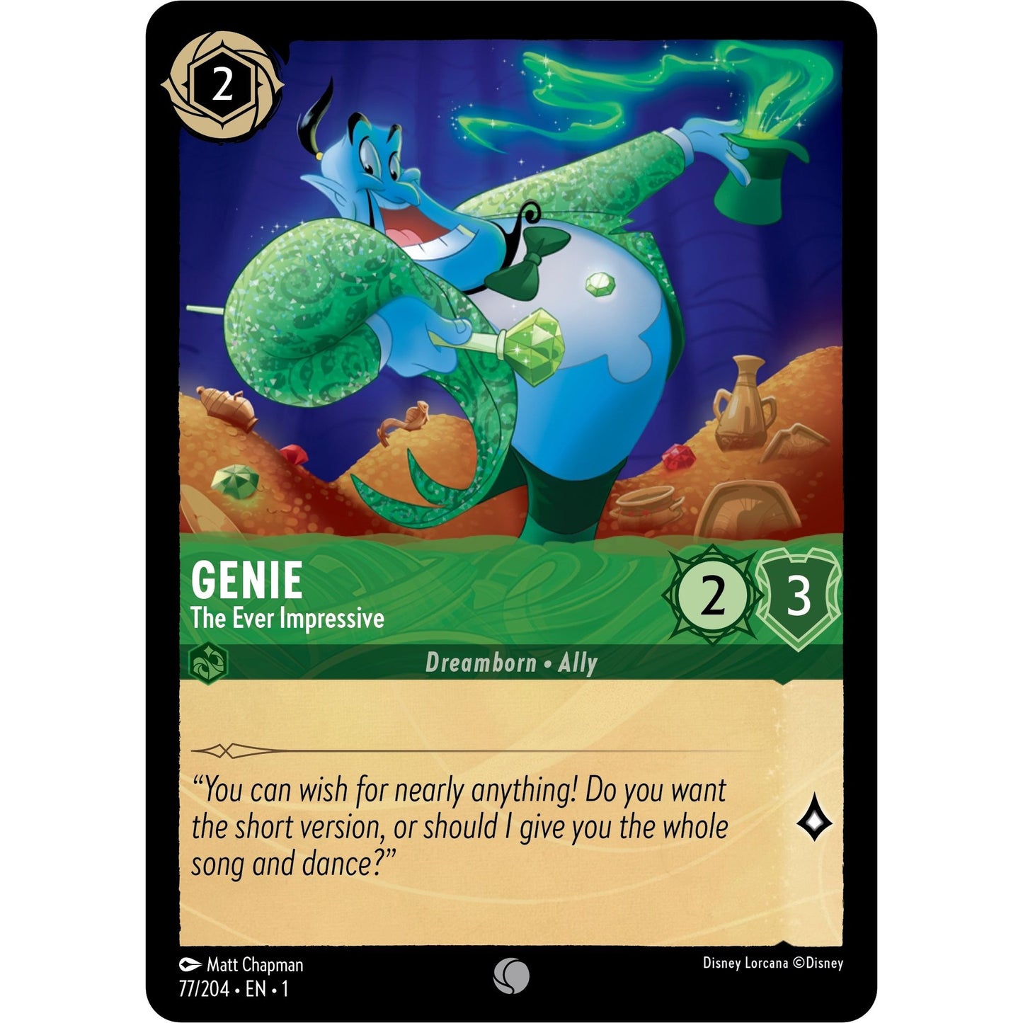 Image for Genie - The Ever Impressive (77/204) (1) - Disney Lorcana
