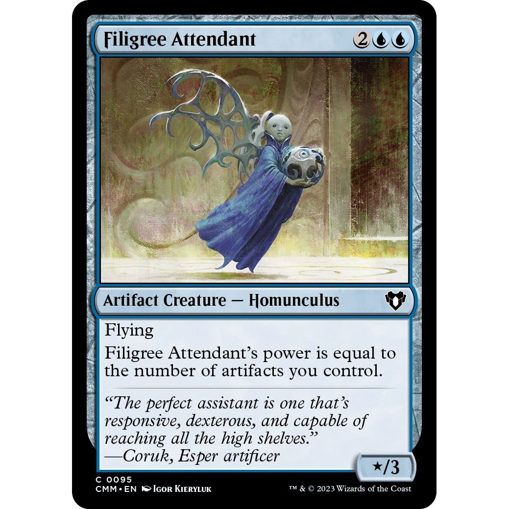 Image for Filigree Attendant (95) (CMM) - Magic: The Gathering