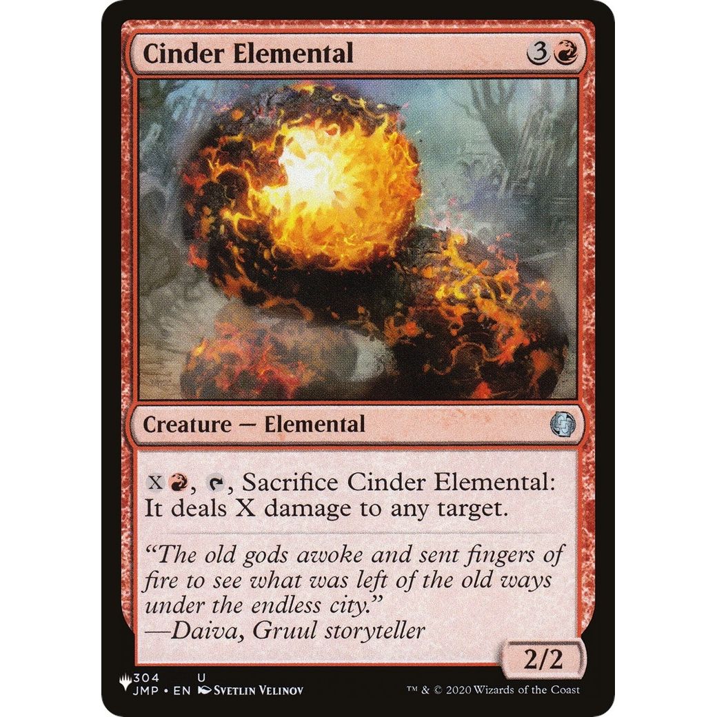 Image for Cinder Elemental (304/078) (LIST) - Magic: The Gathering