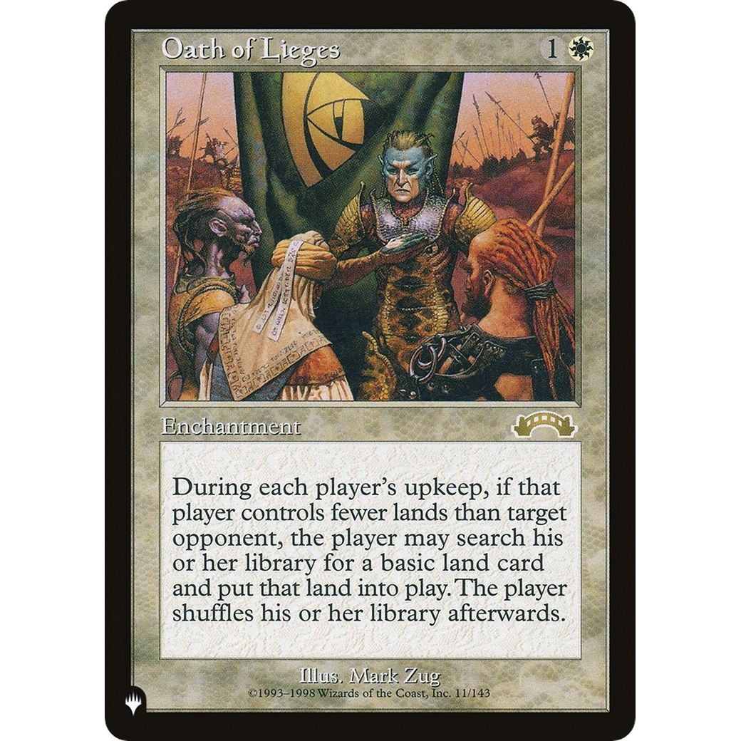 Image for Oath of Lieges (11/143) (LIST) - Magic: The Gathering