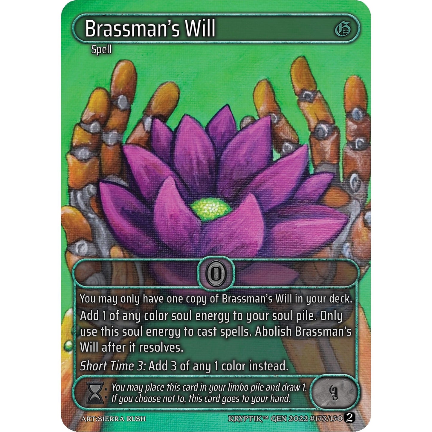 Image for Brassman's Will (Box Topper) (133) - Kryptik TCG