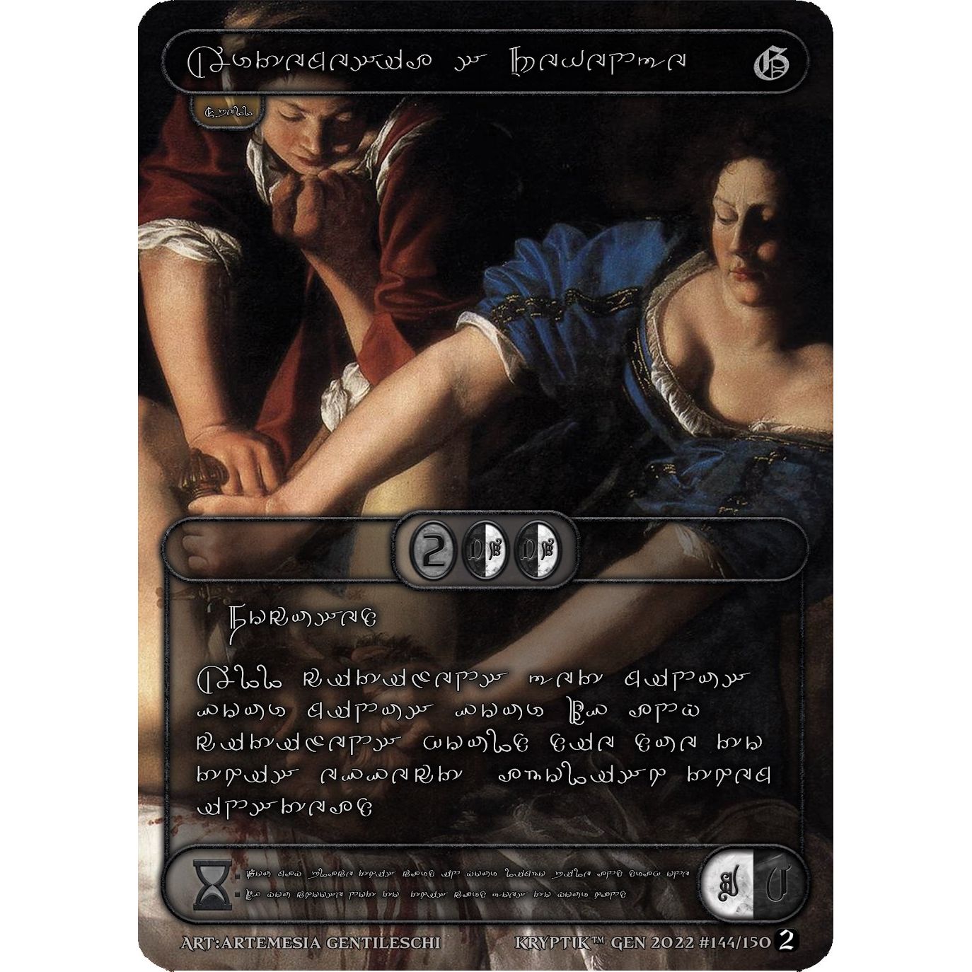 Image for Artemesia's Revenge (Silver Kryptik Language) (144) - Kryptik TCG
