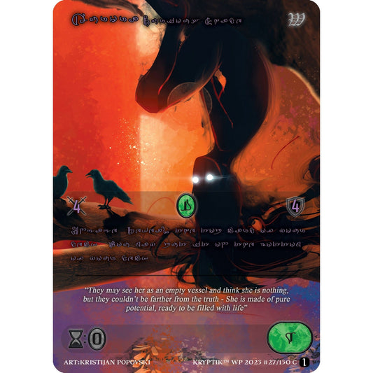 Image for Aurora, Curious Shade (Purple Kryptik Language) (27) - Kryptik TCG