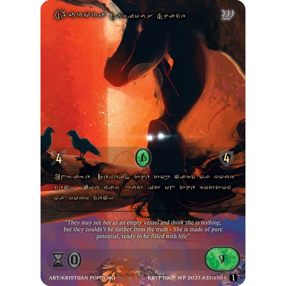 Image for Aurora, Curious Shade (Gold Kryptik Language) (27) - Kryptik TCG