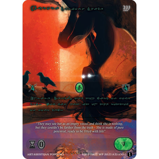Image for Aurora, Curious Shade (Green Kryptik Language) (27) - Kryptik TCG