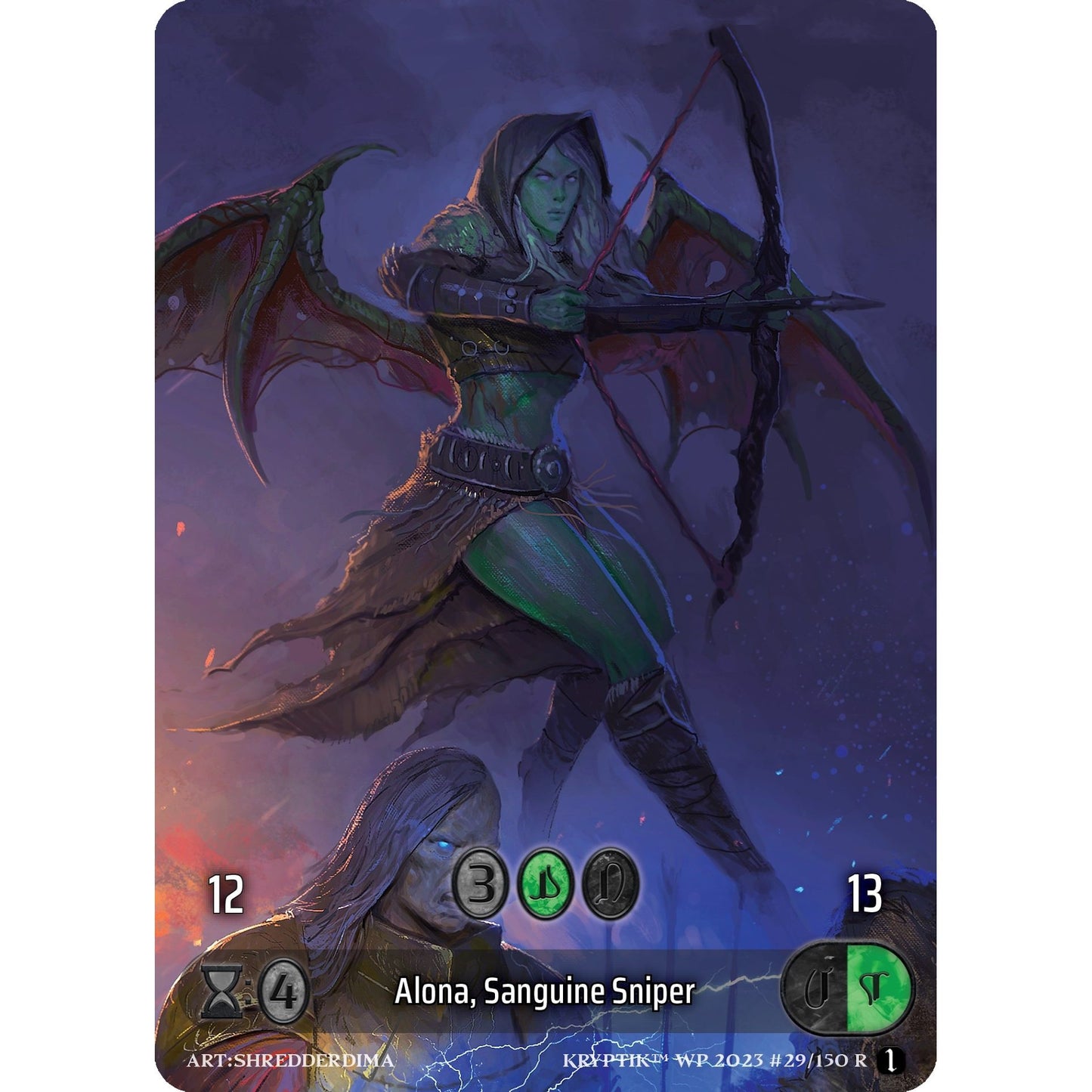 Image for Alona, Sanguine Sniper (Box Topper) (29) - Kryptik TCG