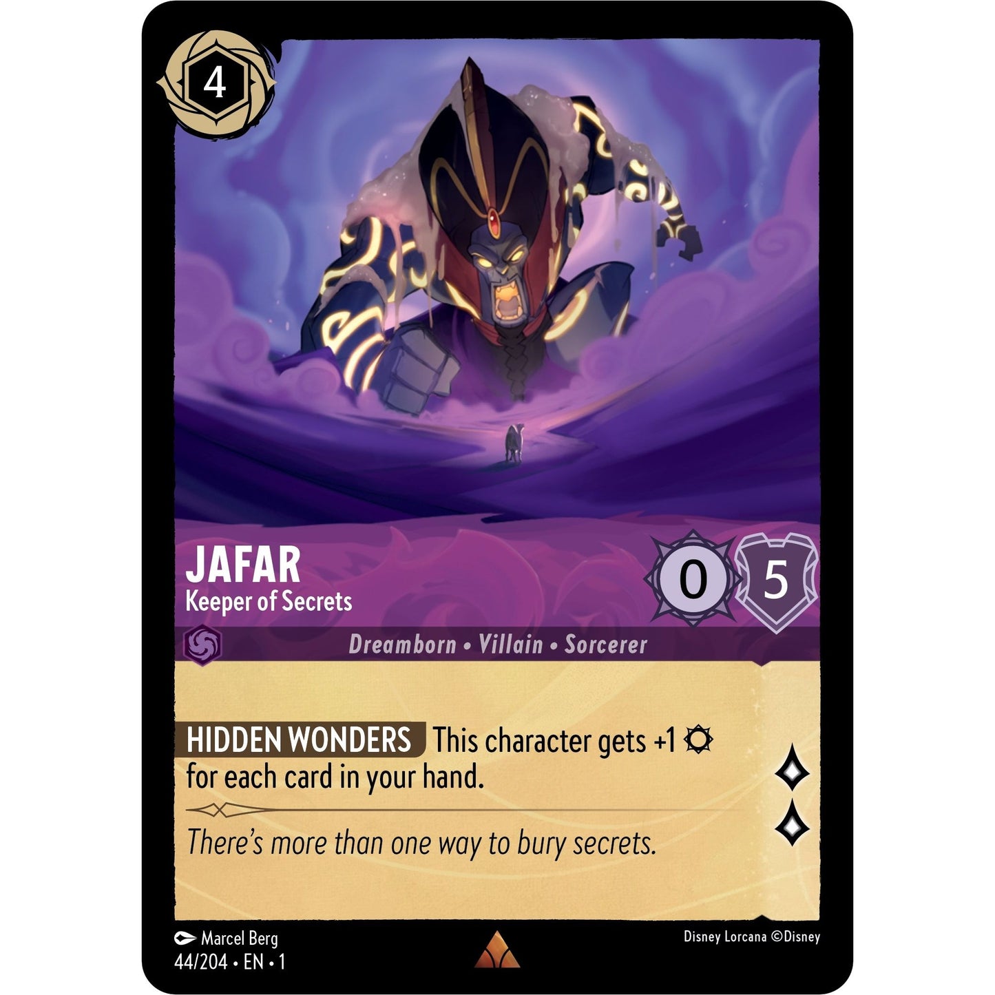 Image for Jafar - Keeper of Secrets (44/204) (1) - Disney Lorcana