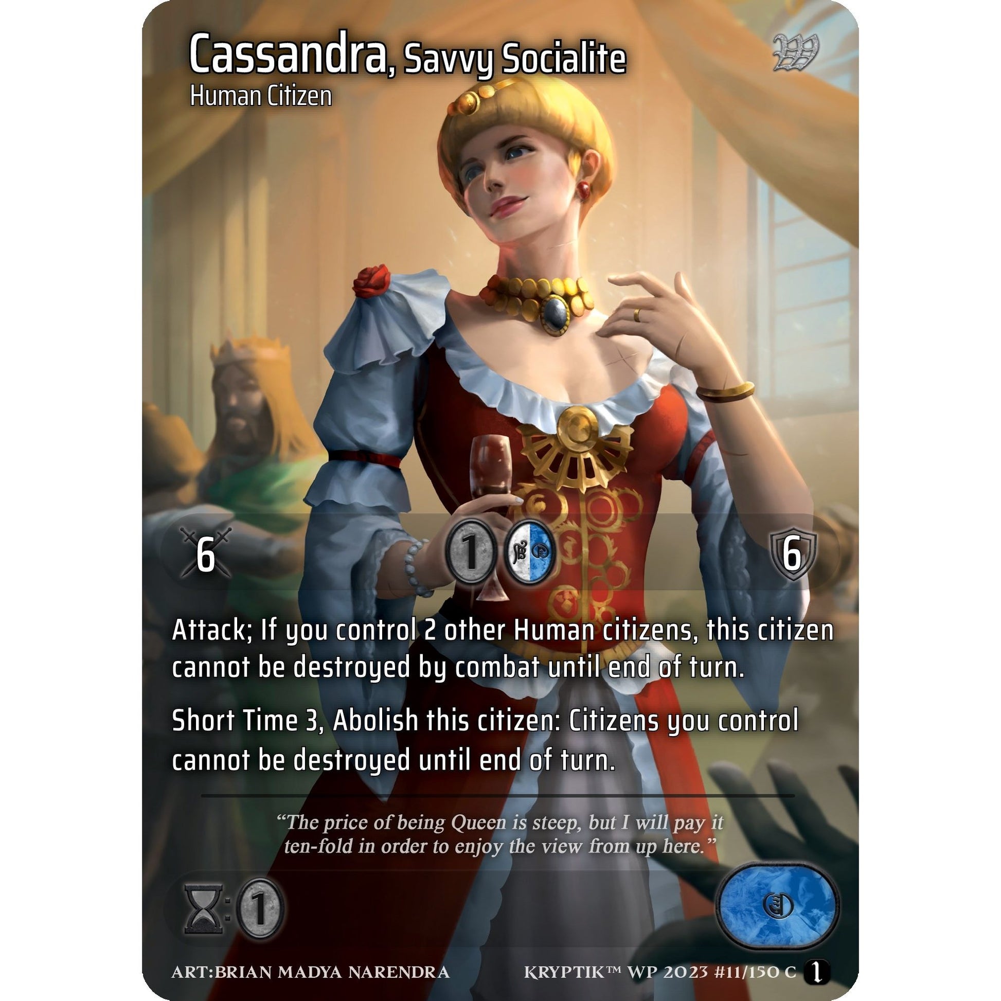 Image for Cassandra, Savvy Socialite (11) - Kryptik TCG