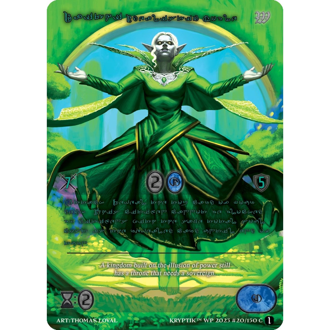 Image for Daithi, Idealistic Noble (Green Kryptik Language) (20) - Kryptik TCG