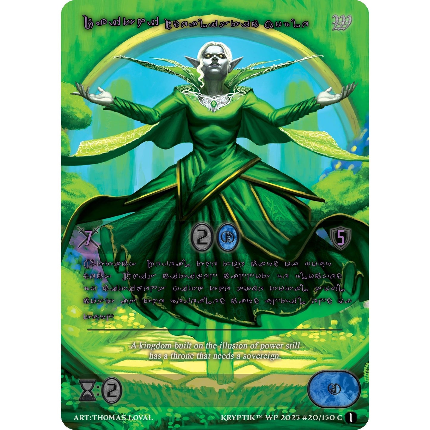 Image for Daithi, Idealistic Noble (Purple Kryptik Language) (20) - Kryptik TCG