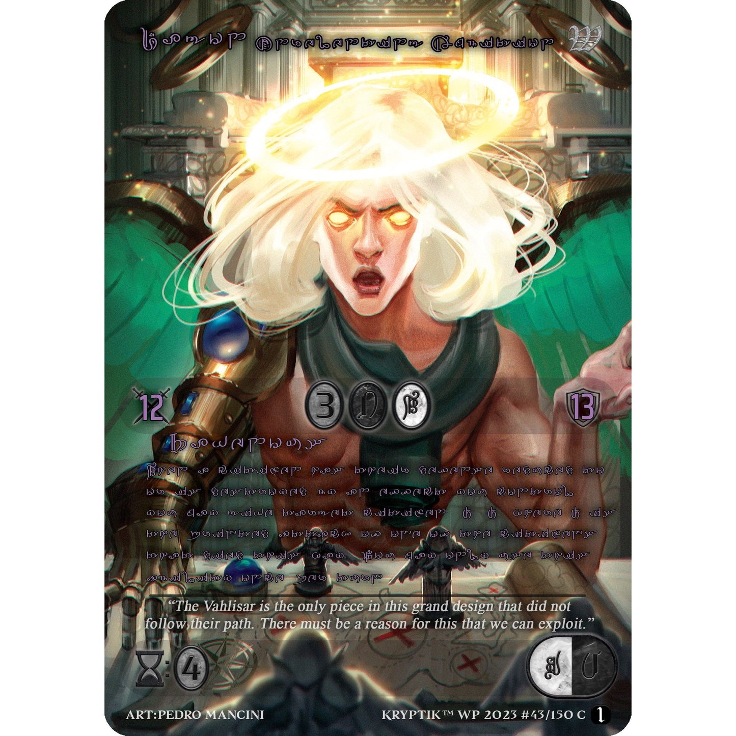 Image for Dagon, Unrelenting Ambition (Purple Kryptik Language) (43) - Kryptik TCG