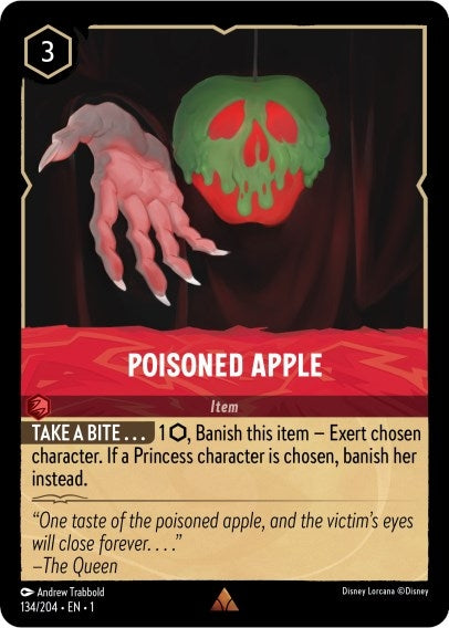 Image for Poisoned Apple (134/204) (1) - Disney Lorcana