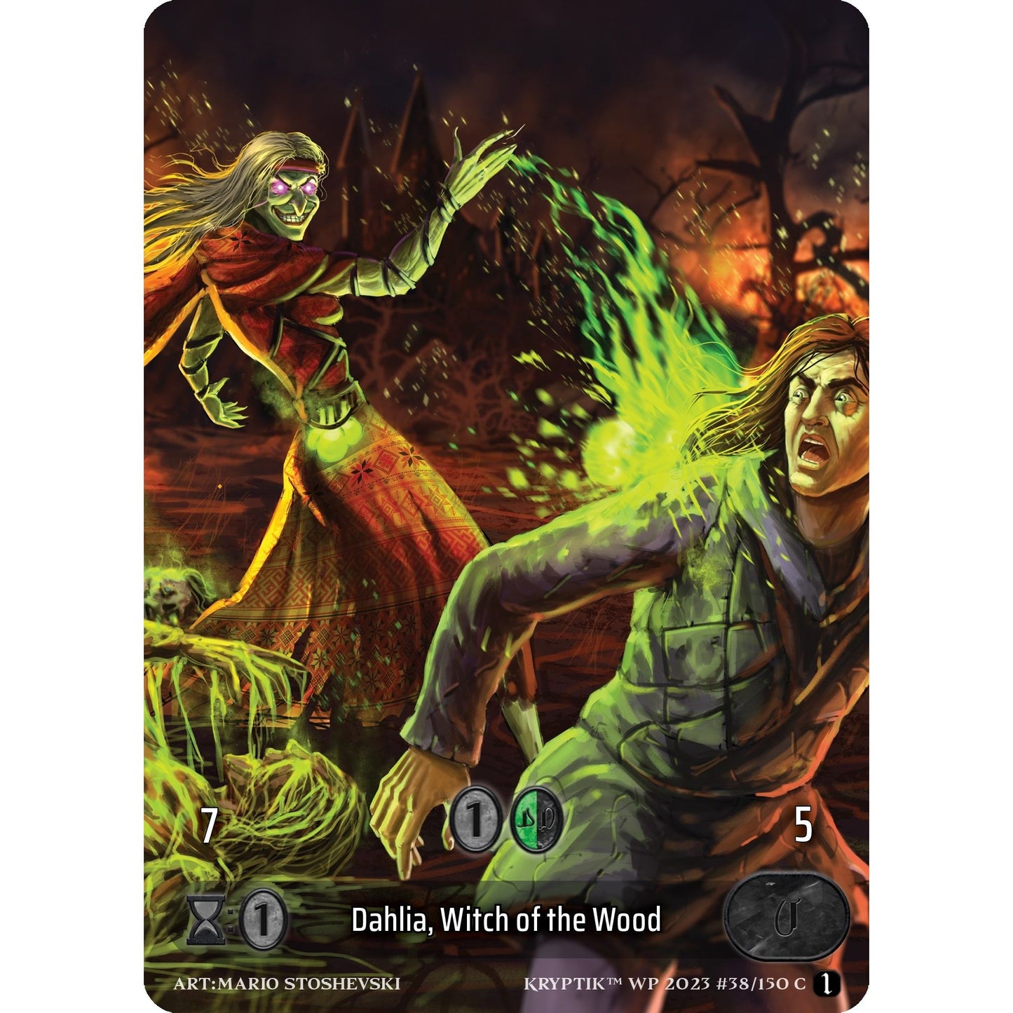 Image for Dahlia, Witch of the Wood (Box Topper) (38) - Kryptik TCG