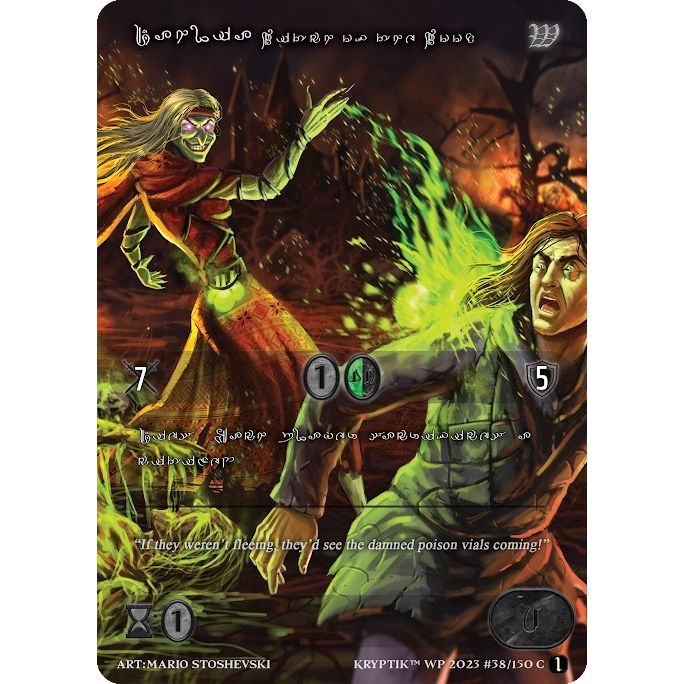 Image for Dahlia, Witch of the Wood (Silver Kryptik Language) (38) - Kryptik TCG
