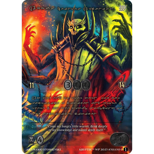 Image for Argus, Heinous Arcanist (Gold Kryptik Language) (30) - Kryptik TCG