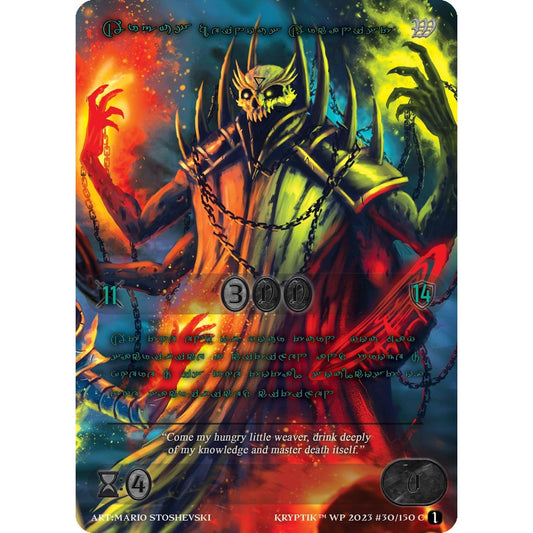 Image for Argus, Heinous Arcanist (Green Kryptik Language) (30) - Kryptik TCG