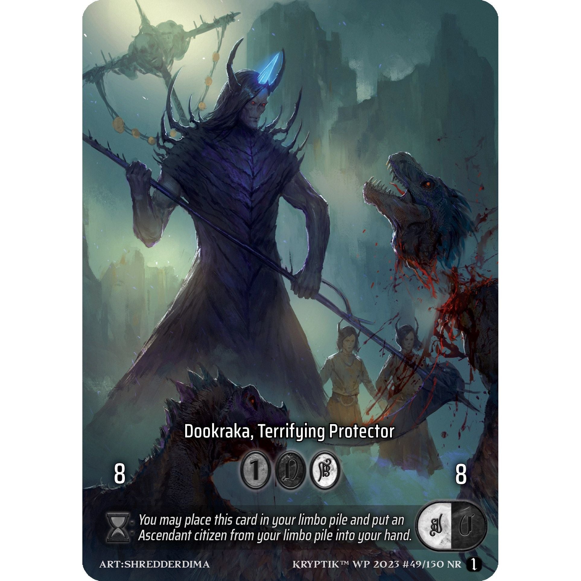 Image for Dookraka, Terrifying Protector (Box Topper) (49) - Kryptik TCG