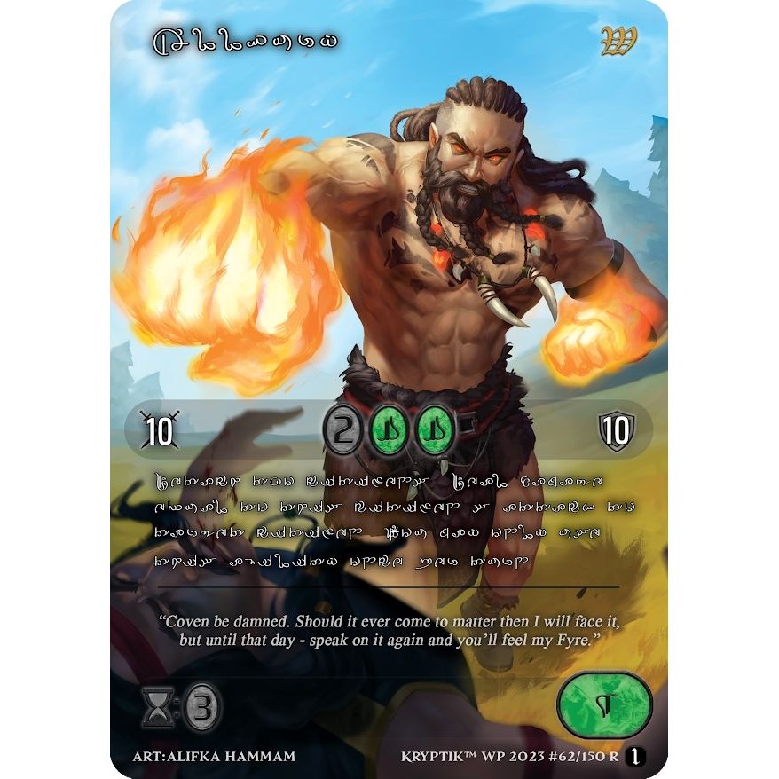 Image for Allfury (Silver Kryptik Language) (62) - Kryptik TCG